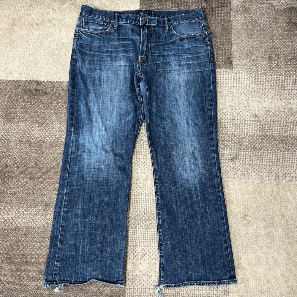 Lucky Brand 367 Vintage Boot Mens Jeans Blue Distressed Denim 38x30 Whiskering